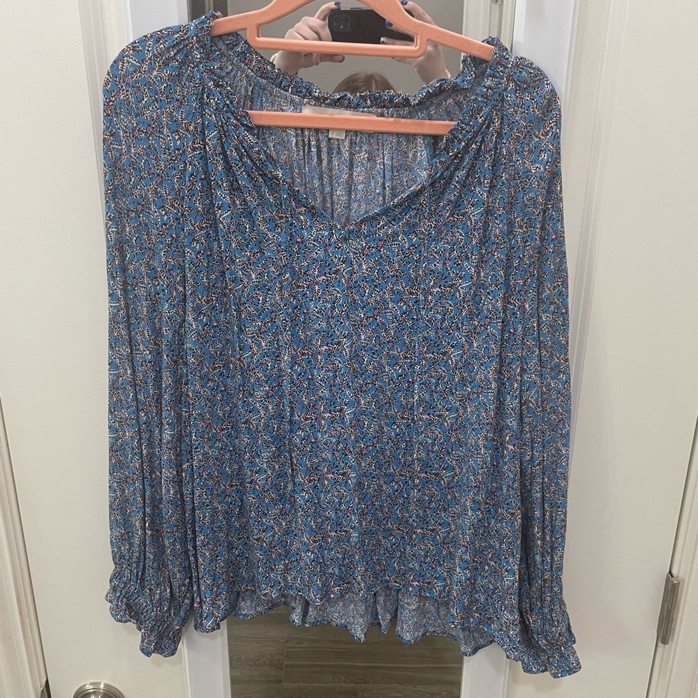 Floral Blouse/Peasant Top